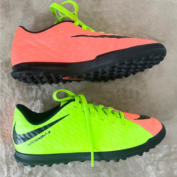 Nike Jr. HypervenomX Phade III TF (Electric Green/Black) turf shoes - Picture 3 of 9